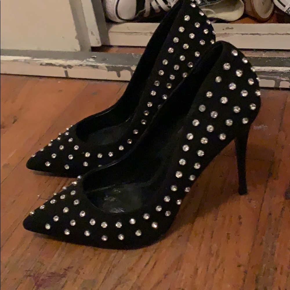 Diamond black shoes